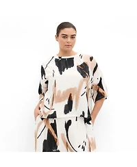 City Chic Women's Alexi Exhibit Print Top