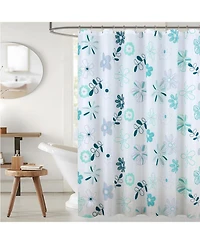 Rt Designers Collection 90GSM Peva Glit Printed Romy Shower Curtain 70" x 72"
