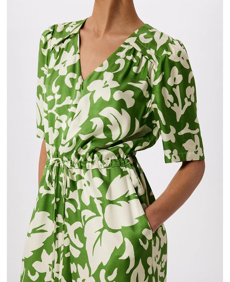 Whistles Women's Floral Tie Waist Jumpsuit