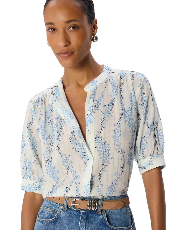Whistles Women's Ditsy Stem Textured Shirt