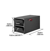 Sugift Post Mount Mailbox Anti-Pry and Anti-Theft Mailboxes for Outside Heavy Duty Lockable Mail