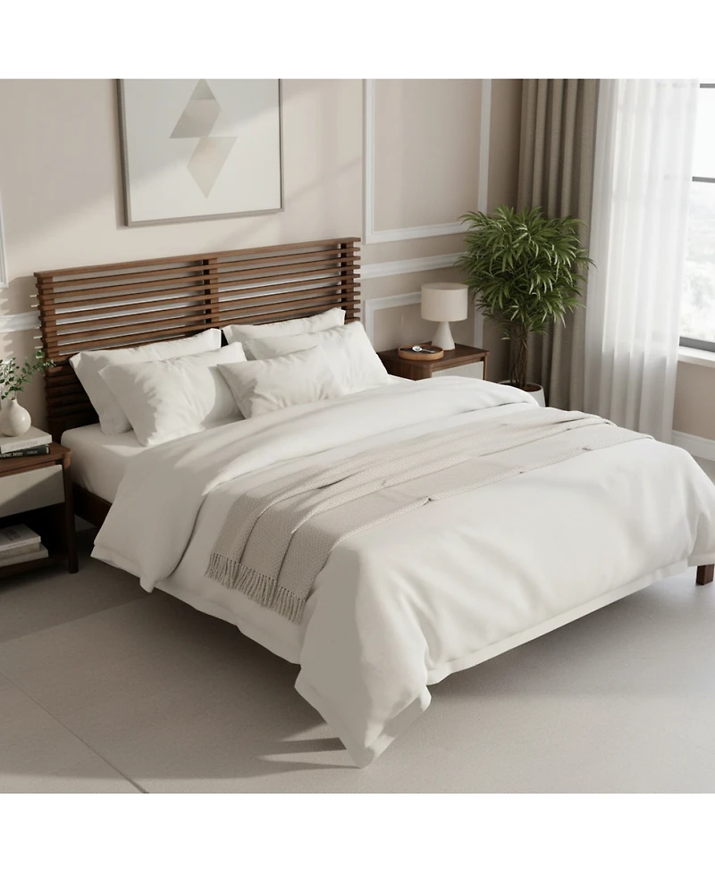 Streamdale Furniture Premium Solid Wood Queen Platform Bed Frame