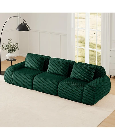 Streamdale Furniture Modern Modular Sectional Sofa, Flannelette