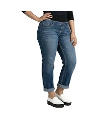 Standards & Practices Women's Distressed Boyfriend Jeans