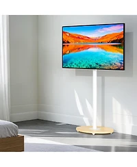 Unho Adjustable Standing Rolling Tv Stand 40-75" Heavy Duty Mobile Tv Mount Max Vesa 600400