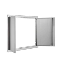 Sugift Bbq Access Door in Double Outdoor Kitchen Stainless Steel