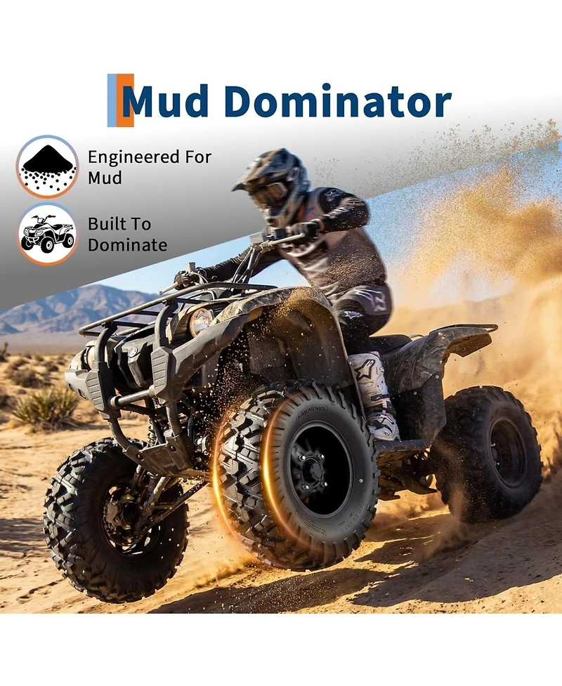 gaomon Tires Tubeless All-Terrain Off-Road Tires for Mud Sand Rock Trail Heavy