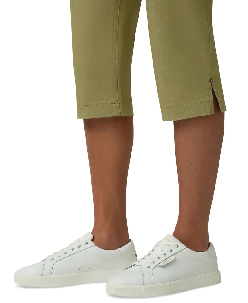 Hue Women's Crosshatch Denim Pedal Pusher Pants