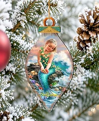 Designocracy by Dona Gelsinger Princess of The Sea Ornament and Cone Ornament, Set of 2 Each