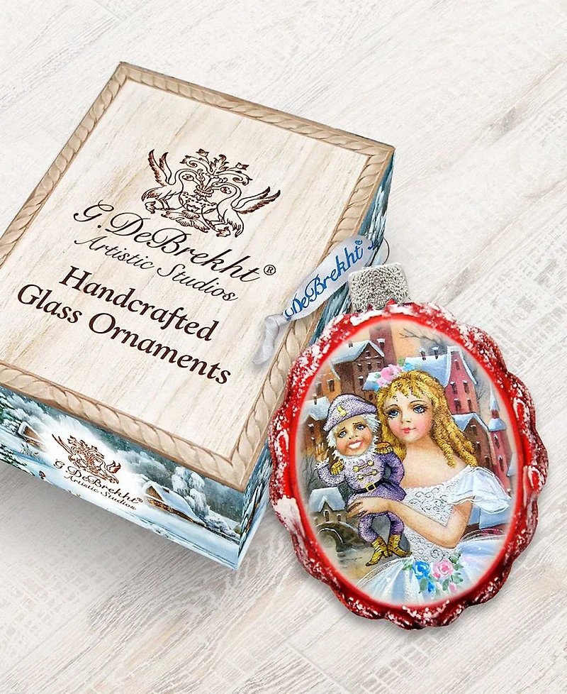 G.DeBrekht Nutcracker Keepsake Glass Ornament
