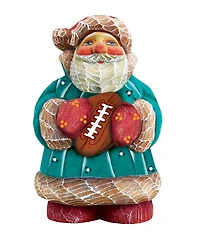 G.DeBrekht Football Santa Figurine