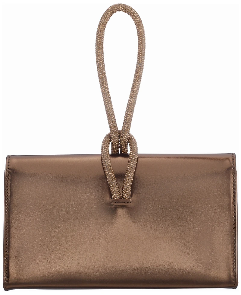 Nina Crystal Cord Handle Flap Small Handbag