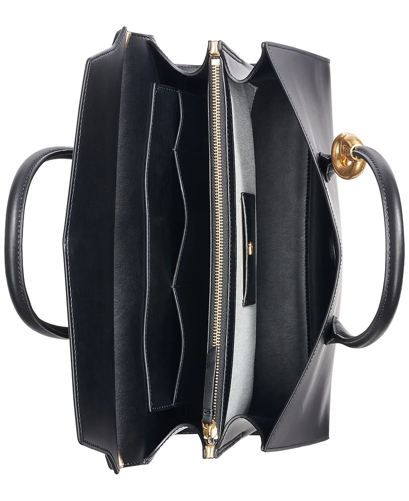 Donna Karan New York Loden Leather Large Satchel Handbag