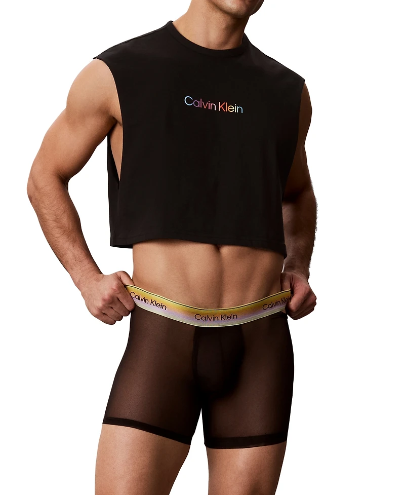 Calvin Klein Men's 1-Pack Pride Mesh Boxer Brief Underwear