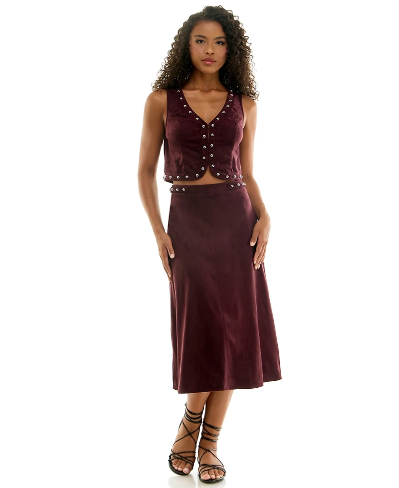 Seni & Cade Juniors' V-Neck Skirt Set