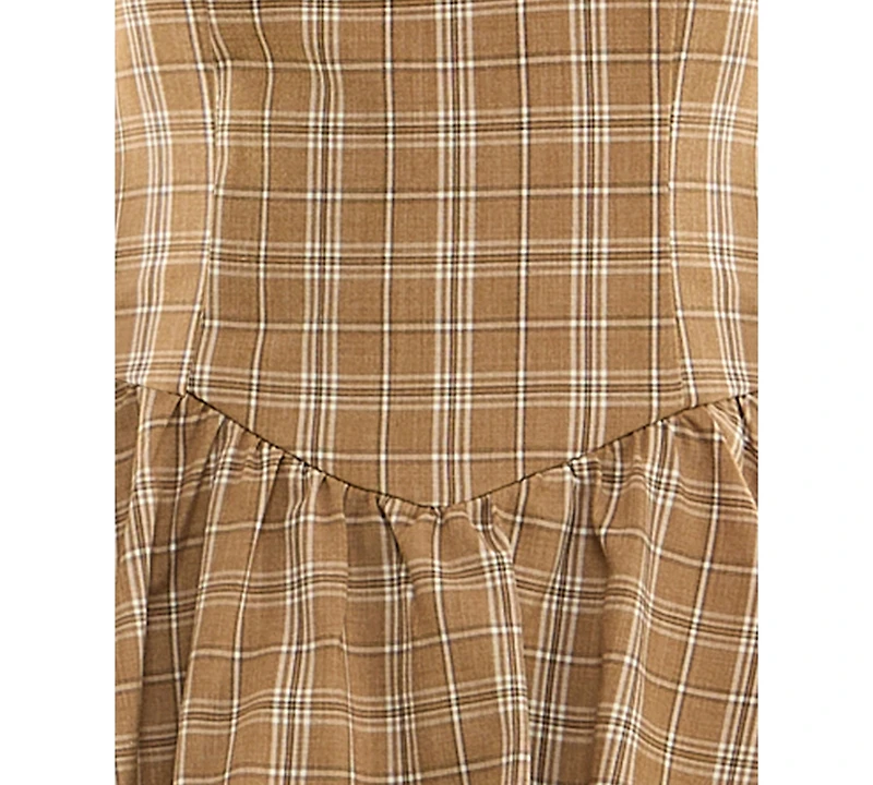 Seni & Cade Juniors' Sweetheart Neck Ruffle Dress
