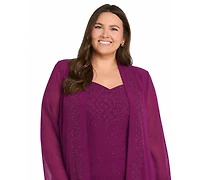 R & M Richards Plus Removable Jacket Dress 2-Piece Set