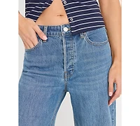 Good American Women's Vintage-Inspired High-Rise Wide-Leg Jeans