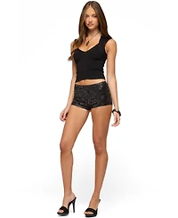 Edikted Women's Reece Studded Micro Shorts