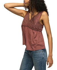 Lucky Brand Women's Embroidered Stud V-Neck Tank Top