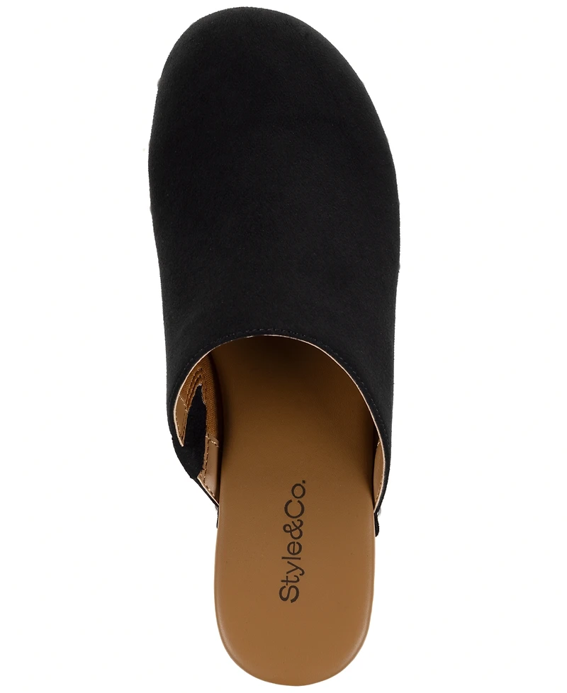 Style & Co Women's Dakotaa Studded Block Heel Clogs, Macy's Exclusive