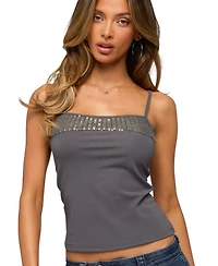 Edikted Women's Shakked Sequin Tank Top