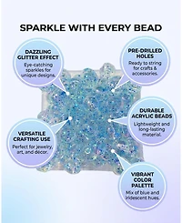 Sevorley 160Piece Set 10mm Acrylic Round Loose Beads for Diy Jewelry
