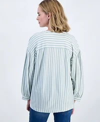 Style & Co Petite 3/4-Puff-Sleeve Knit Top, Macy's Exclusive