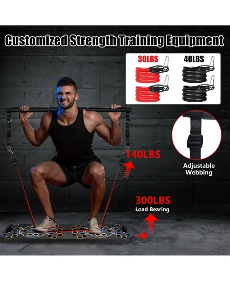 Sevorley Multifunctional Foldable Push Up Board Home Strength Training