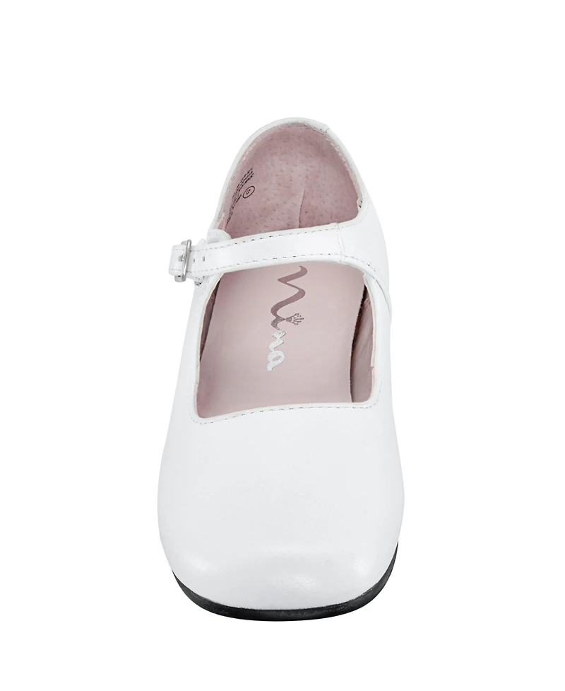 Nina Little Girl Leather Mary Jane Dress Shoes