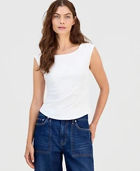 On 34th Women's Ribbed Boat-Neck Tank, Macy's Exclusive