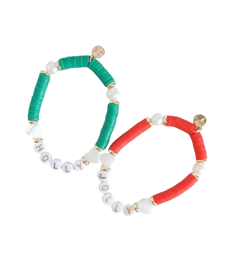 Bits & Bows Girls Holly Jolly Bracelet Gift Set
