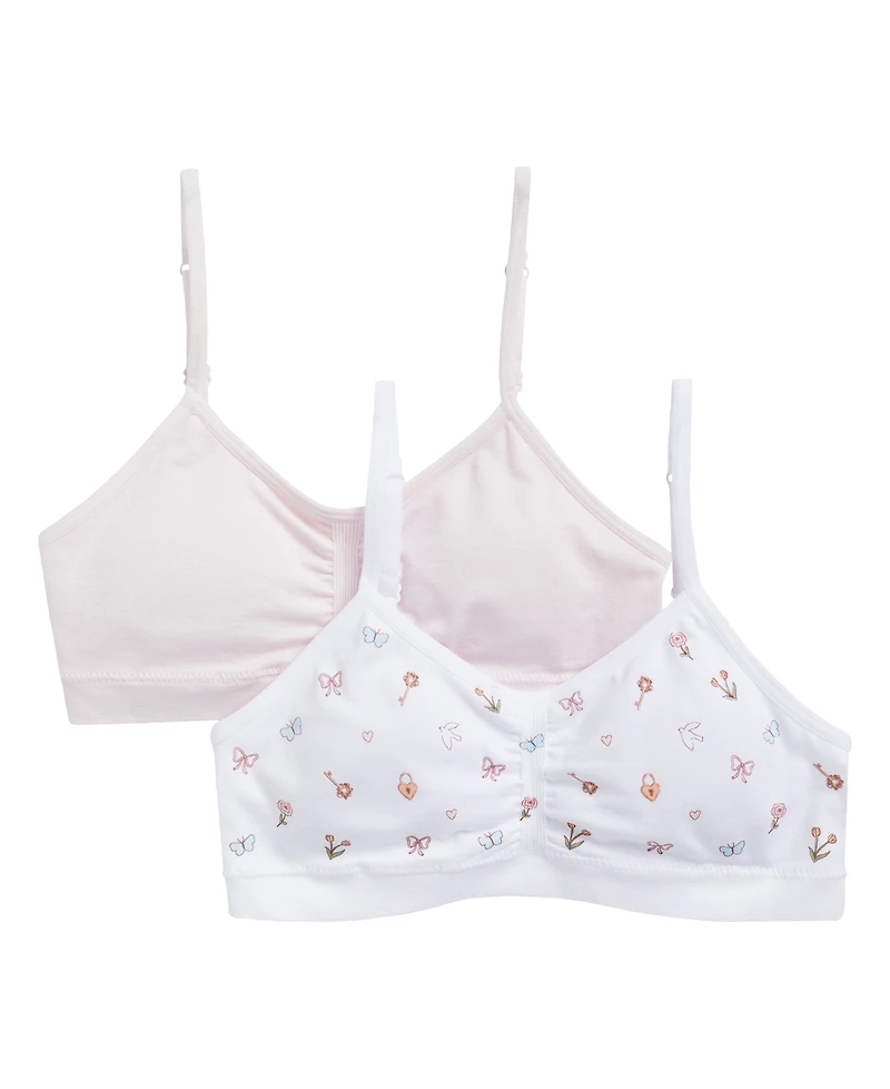 Maidenform Little & Big Girls 2-Pack Seamless Ruched Bras
