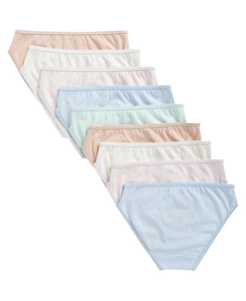 Maidenform Girls' 4-14 Charm Picot Bikini, 9-Pack