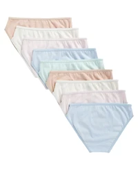 Maidenform Girls' 4-14 Charm Picot Bikini, 9-Pack
