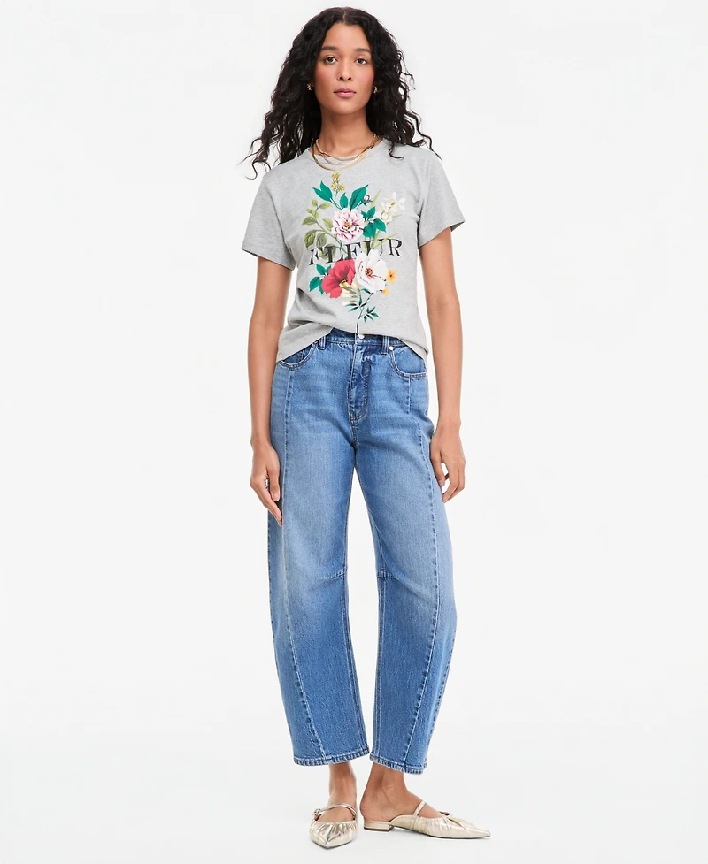 On 34th Women's Fleur Beaded Graphic Crewneck T-Shirt, Macy's Exclusive