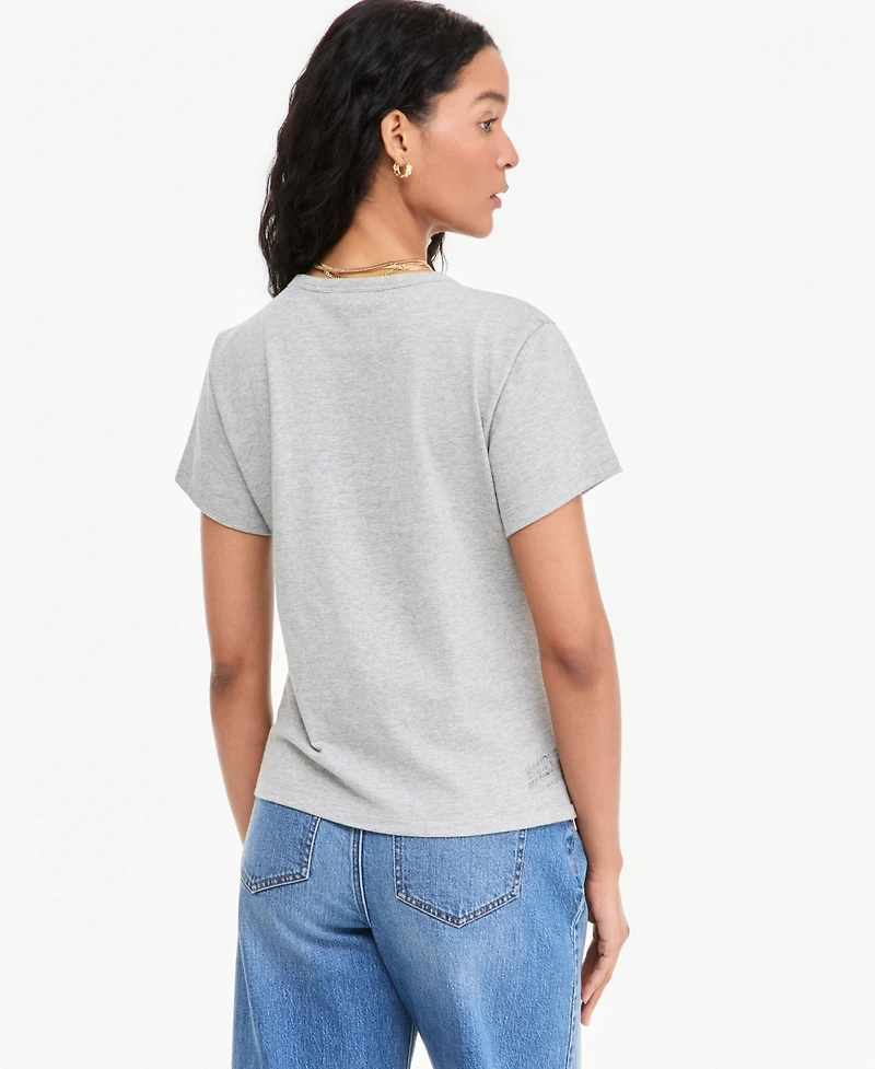 On 34th Women's Fleur Beaded Graphic Crewneck T-Shirt, Macy's Exclusive