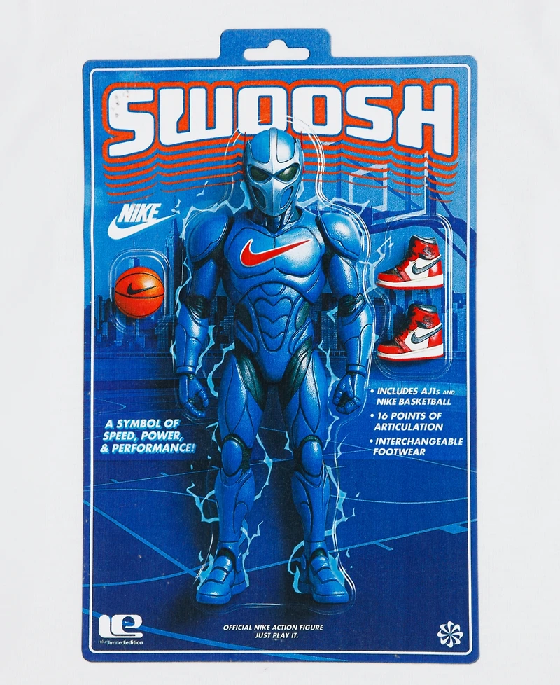 Nike Boys' 4-7 Swoosh Action Figure T-Shirt
