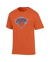 Champion Men's Orange New York Knicks Jersey T-Shirt