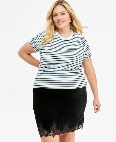 On 34th Plus Meet & Greet Layering T-Shirt, Macy's Exclusive