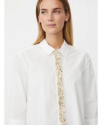 Masai Copenhagen Women's Embellished Poplin Shirt