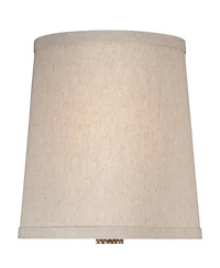 360 Lighting Chalane Accent Table Lamps 23 1/2" High Set of 2 Hammered Linen Shade for Bedroom Living Room Bedside House