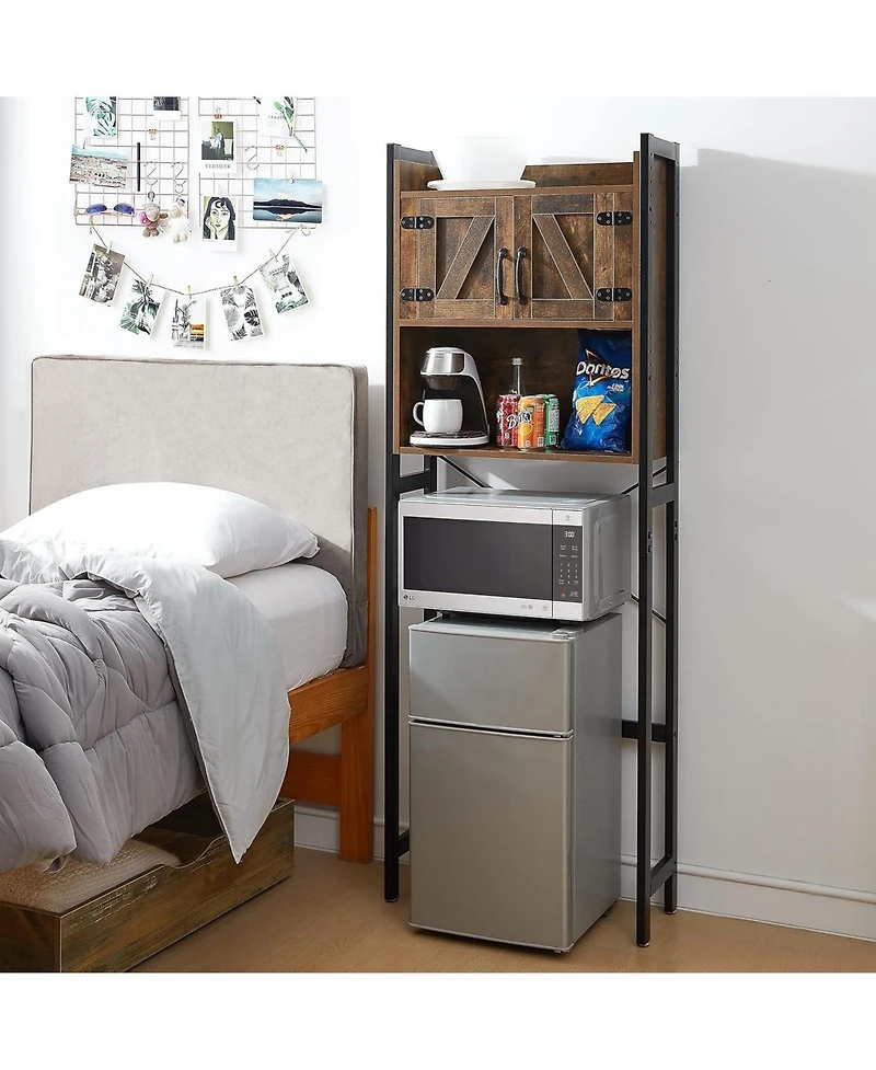 DormCo Yak About It Dorm Hutch Over the Fridge Organizer