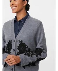 Masai Copenhagen Women's Maleviane Floral Applique Cardigan