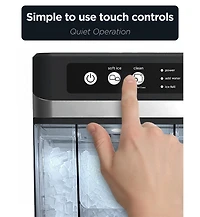 Orgo The Denali Countertop Ice Maker, Makes 50 lbs. in 24 hours, Nugget-Shaped Ready In 8-10 Minutes, Self-Cleaning, Includes Scoop, RDC4733