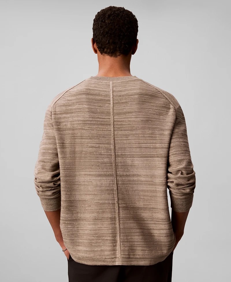 Calvin Klein Men's Textured Breathable Crewneck Sweater