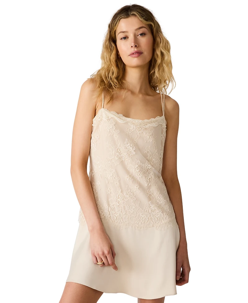Steve Madden Women's Nabella Square Neck Sleeveless Mini Dress