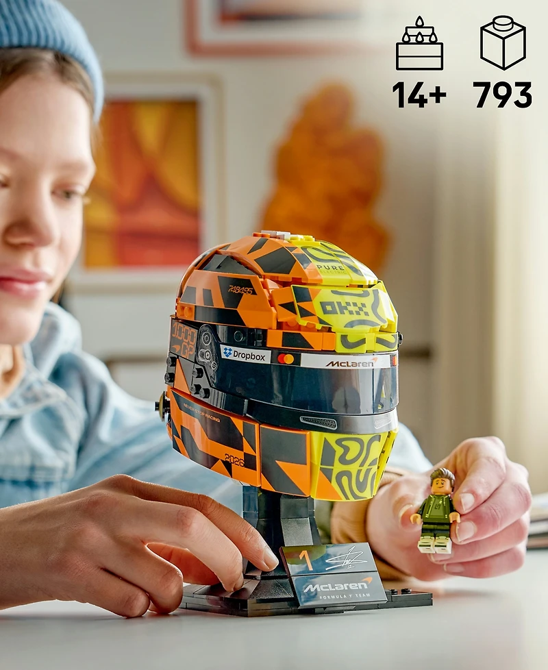 Lego Editions McLaren Mastercard F1 Team Lando Norris Helmet 43023, 793 Pieces Building Set, Ages 14+