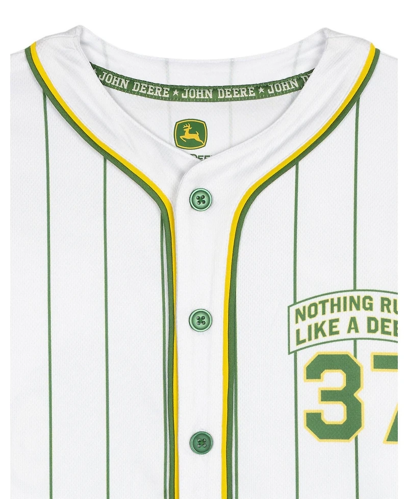 John Deere Toddler Boys Baseball Button Front Shirt