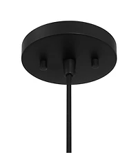 Possini Euro Design Araceli Metal Pendant Light 16inch Wide Modern Dome Shade for Dining Room House Foyer Kitchen Island